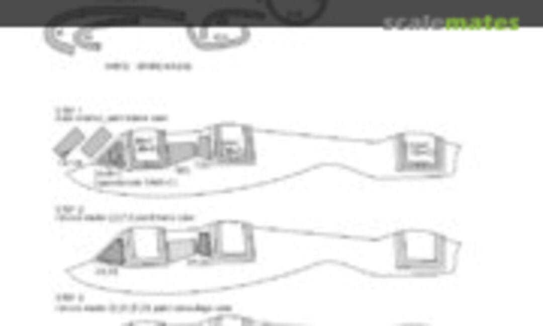 1:48 Fairey Gannet AS.1/AS.4 ADVANCED kabuki masks (New Ware NWAM1167) NWAM1167