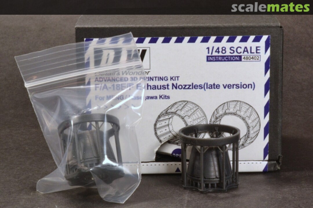 Boxart F/A-18E/F Exhaust Nozzles 480402 Detail & Wonder Studio Boxart F/A-18E/F Exhaust Nozzles 480402 Detail & Wonder Studio