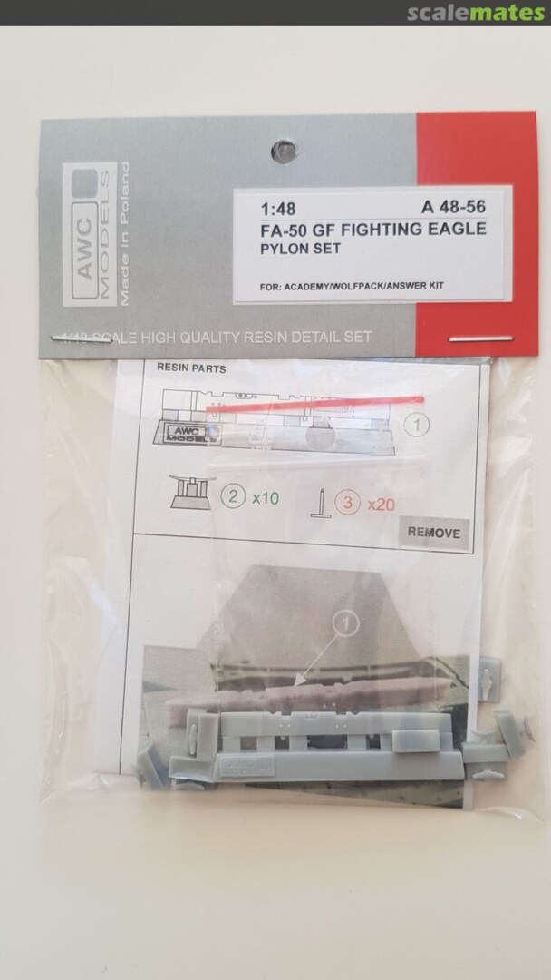 Boxart FA-50 GF Fighting Eagle pylon set A48-56 AWC Models