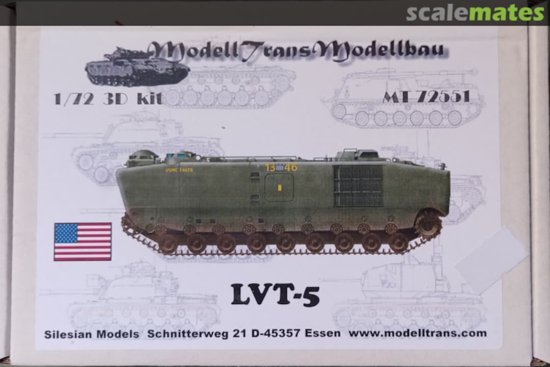Boxart LVT-5 MT72551 Modell Trans Modellbau Boxart LVT-5 MT72551 Modell Trans Modellbau