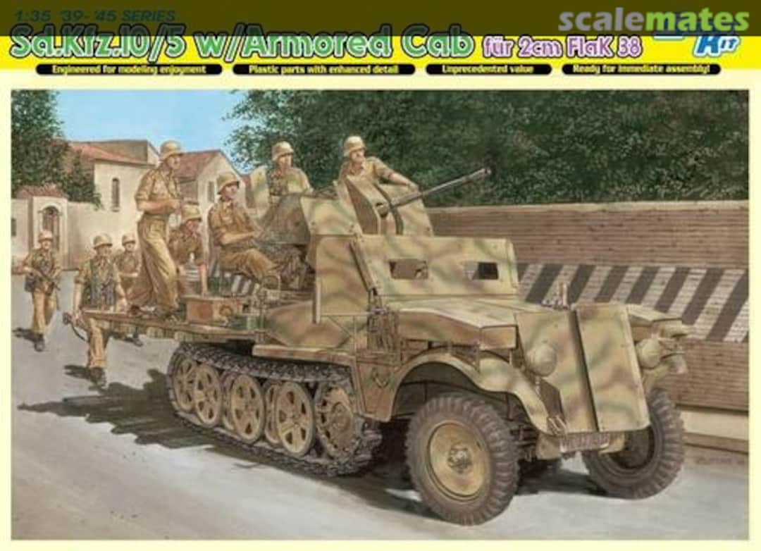 Boxart Sd.Kfz.10/5 w/Armoured Cab fur 2cm flak 38 6677 Dragon