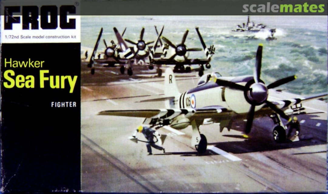 Boxart Hawker Sea Fury Fighter F154 FROG Boxart Hawker Sea Fury Fighter F154 FROG