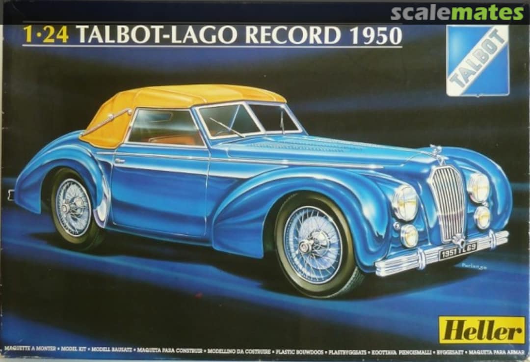 Boxart Talbot-Lago Record 1950 80711 Heller Boxart Talbot-Lago Record 1950 80711 Heller