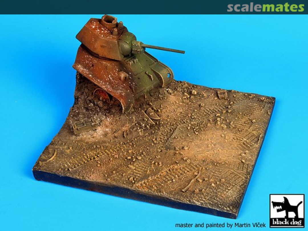 Boxart Destroyed T34 base D72004 Black Dog Boxart Destroyed T34 base D72004 Black Dog