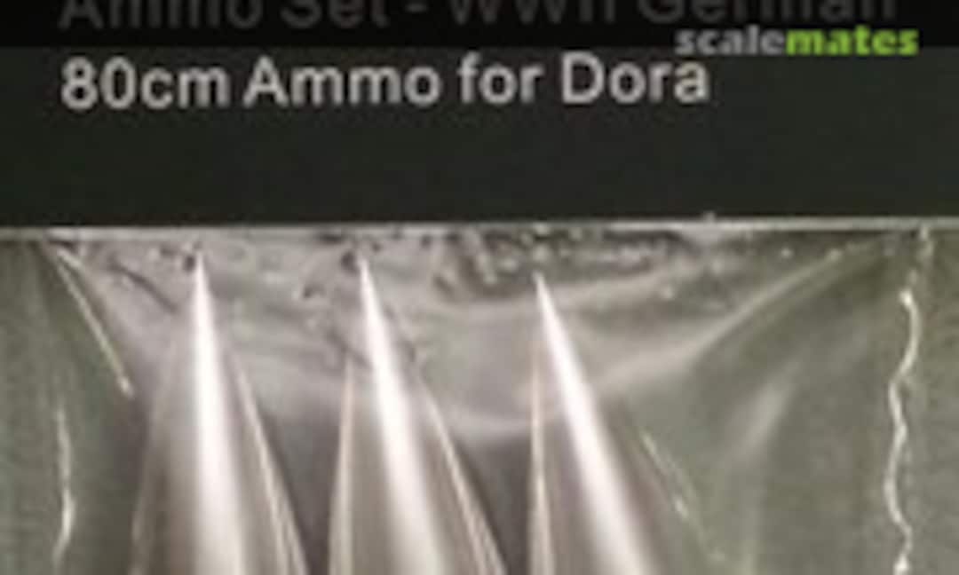 1:72 Ammo Set- WWII German 80cm Ammo (THOR HOBBY A7205) A7205