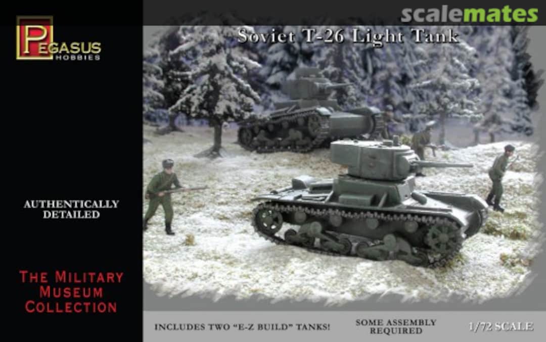 Boxart Soviet T-26 Light Tank 7671 Pegasus Hobbies Boxart Soviet T-26 Light Tank 7671 Pegasus Hobbies