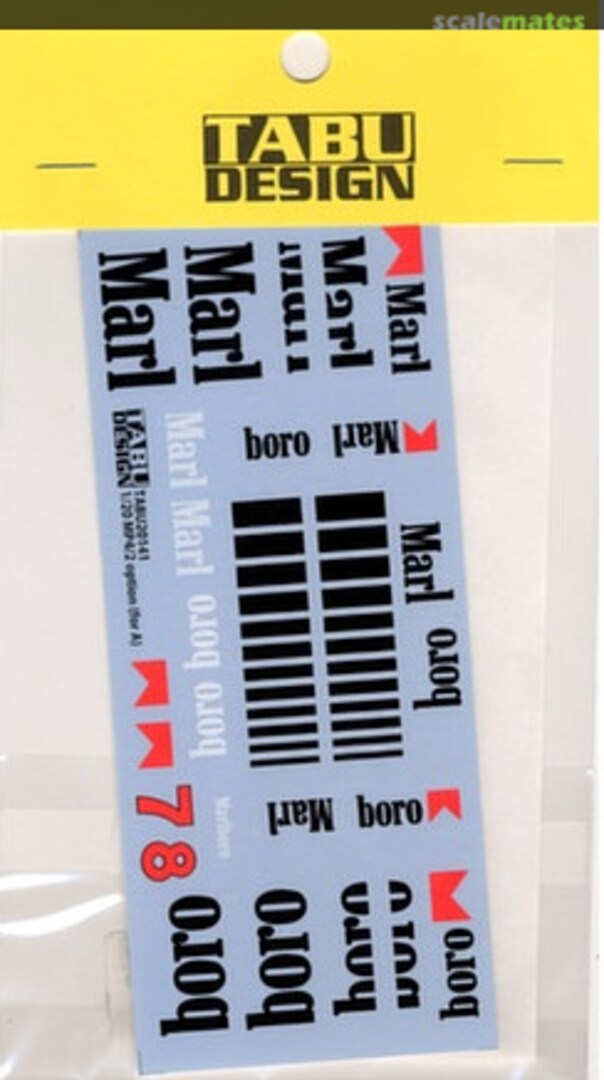 Boxart MP4/2 1984 Option (Aoshima) TABU20141 Tabu Design Boxart MP4/2 1984 Option (Aoshima) TABU20141 Tabu Design