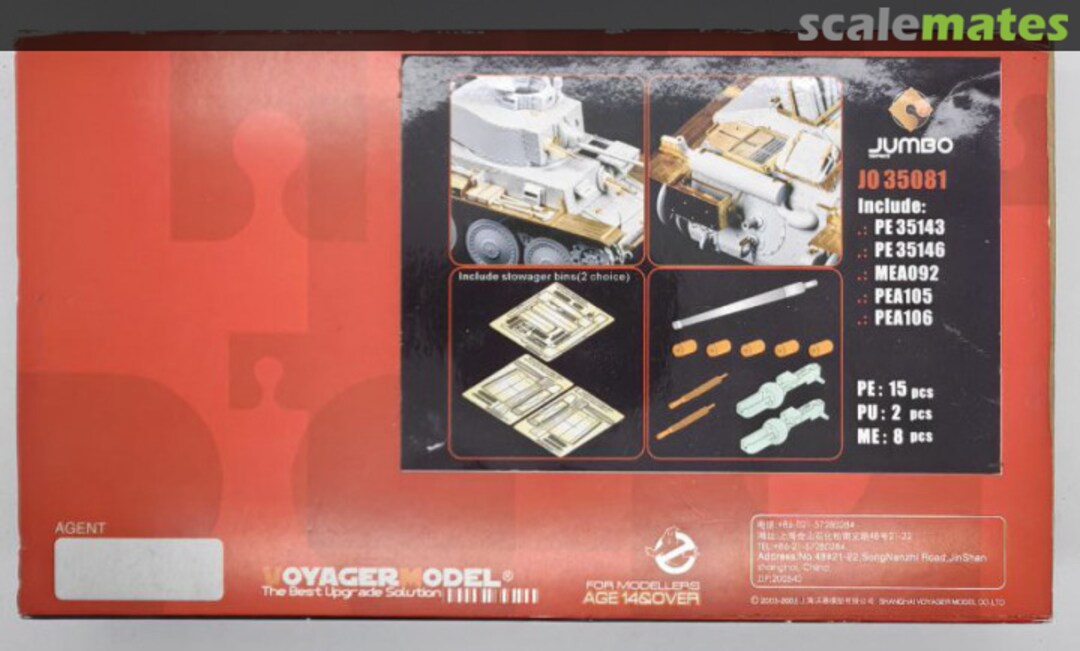Boxart Jumbo Set: Panzer 38(t) JO35081 Voyager Model Boxart Jumbo Set: Panzer 38(t) JO35081 Voyager Model