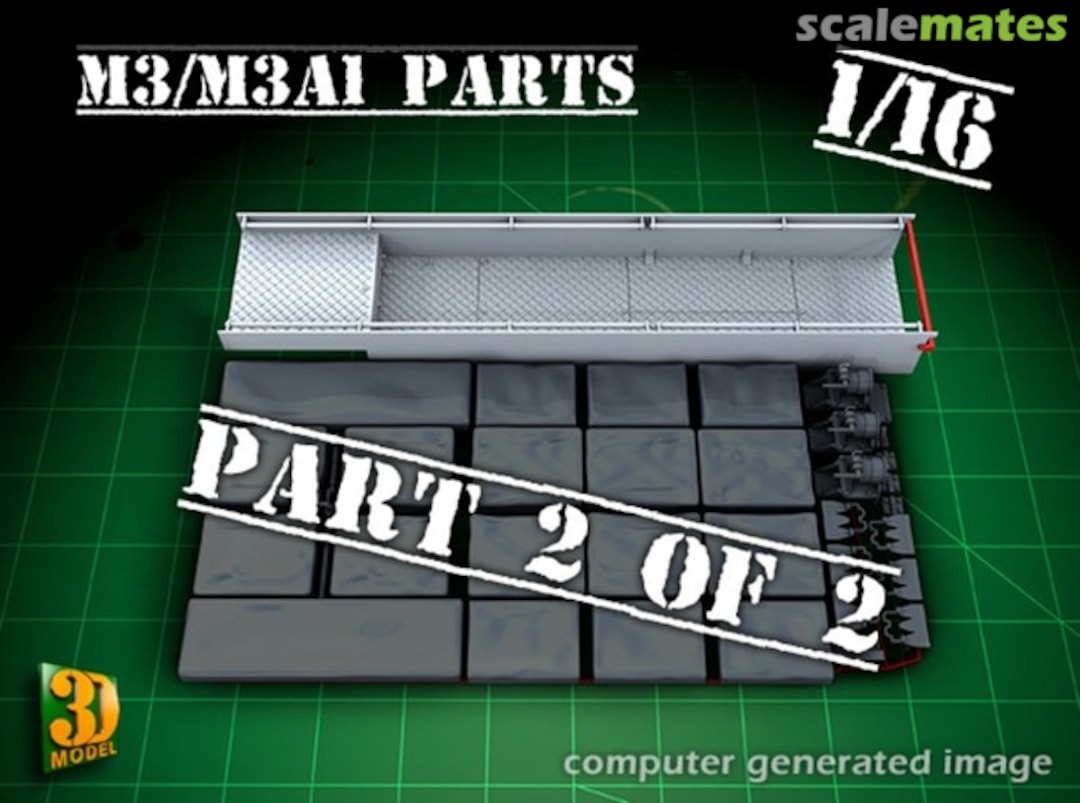 Boxart M3/M3A1 halftrack parts (2of2) M3parts-2of2-bak 3D in Scale
