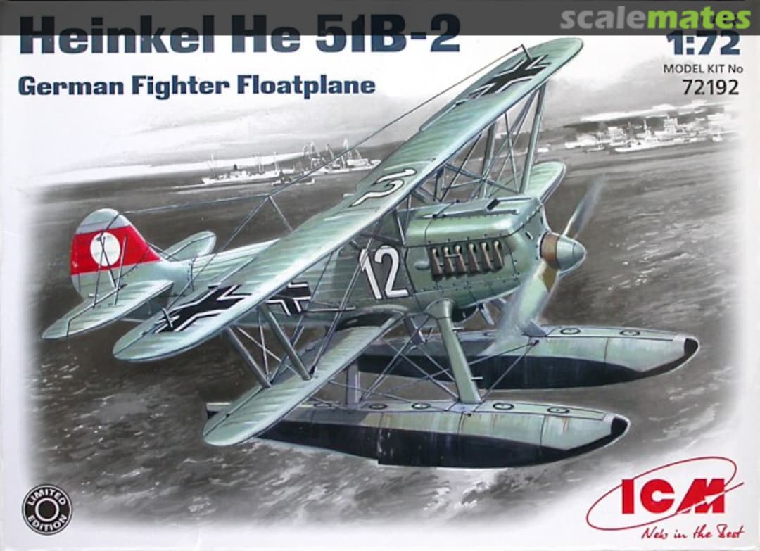 Boxart Heinkel He 51B-2 72192 ICM Boxart Heinkel He 51B-2 72192 ICM