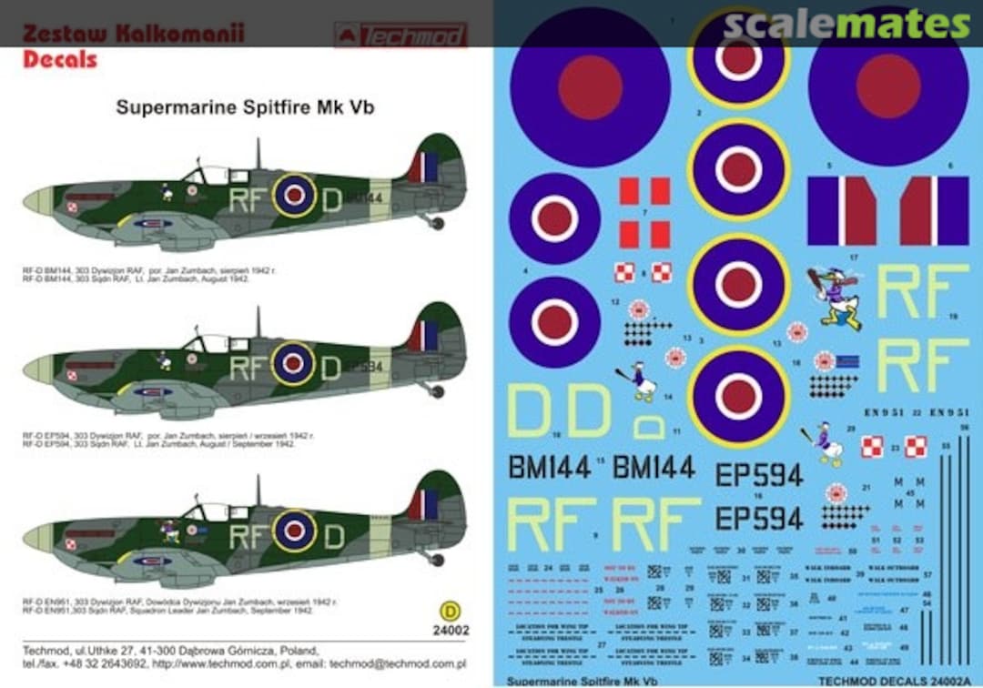 Boxart Supermarine Spitfire Mk VB 24002 Techmod Boxart Supermarine Spitfire Mk VB 24002 Techmod