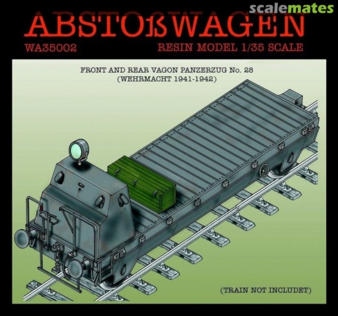Boxart Abstoßwagen front and rear wagon panzerzug No. 28 WA35002 Artillery models Boxart Abstoßwagen front and rear wagon panzerzug No. 28 WA35002 Artillery models