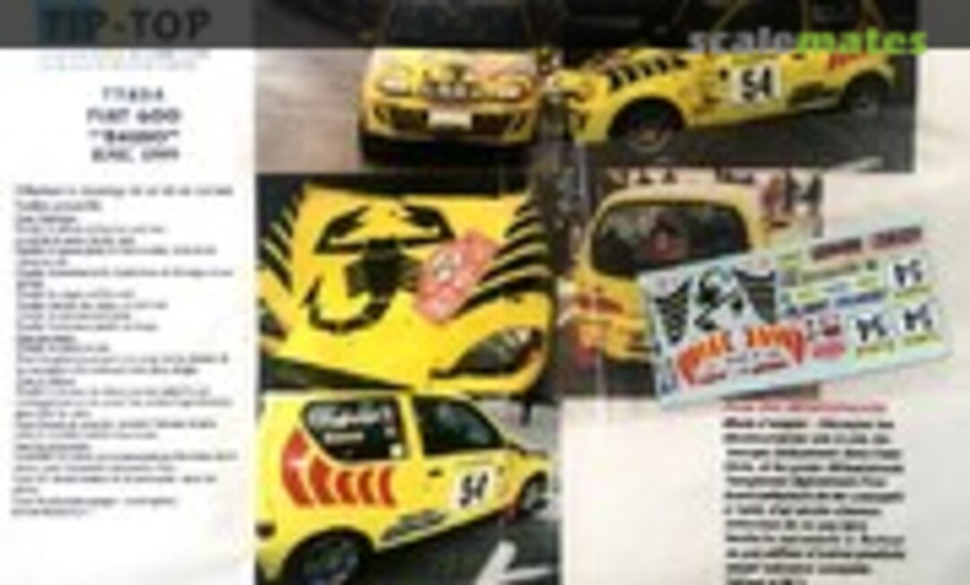 1:43 Fiat Seicento Sporting "Abarth" (TIP-TOP TT854) TT854