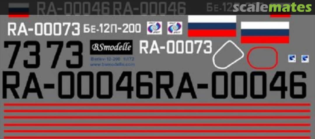 Boxart Beriev Be-12P decal for aircraft plastic model scale kit BSM720293 BSmodelle Boxart Beriev Be-12P decal for aircraft plastic model scale kit BSM720293 BSmodelle