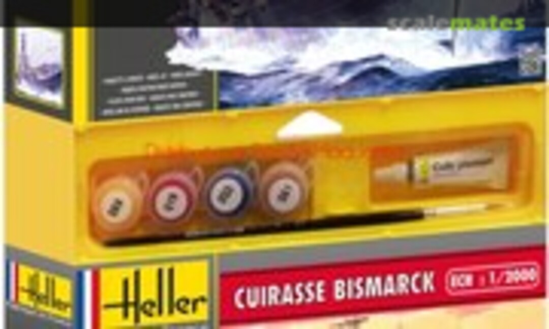 1:2000 Cuirassé Bismarck et Porte avion Colossus (Heller 49106)