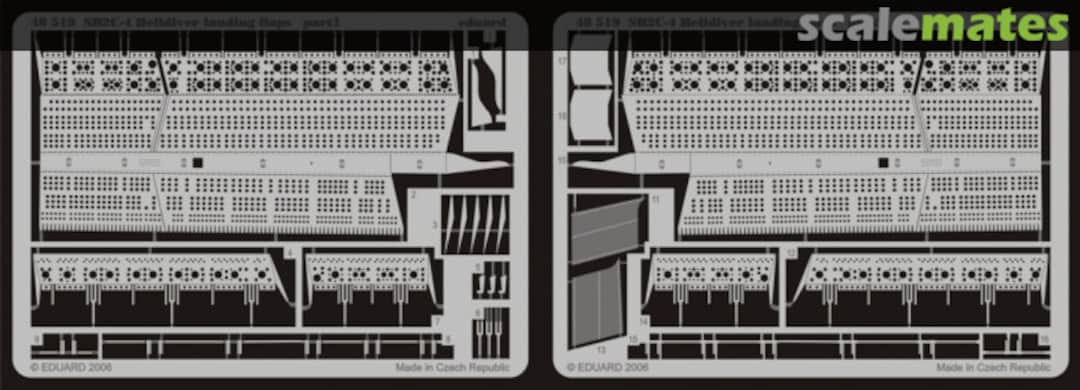 Boxart SB2C-4 landing flaps 48519 Eduard Boxart SB2C-4 landing flaps 48519 Eduard
