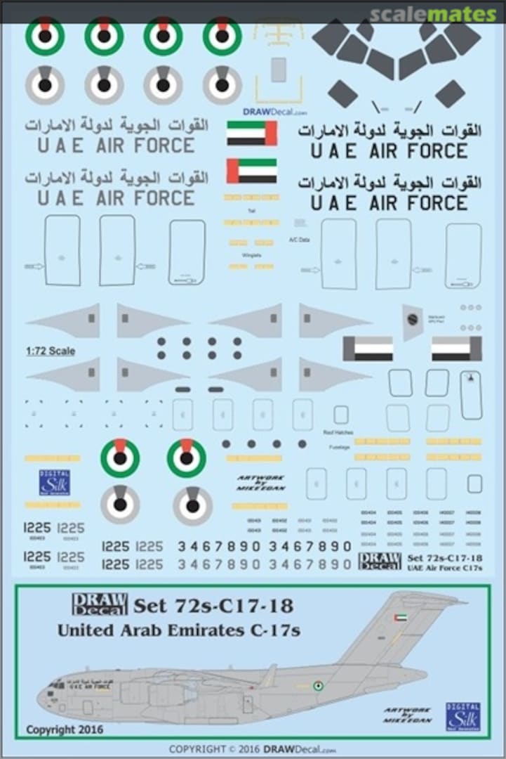 Boxart United Arab Emirates C-17s 72s-C17-18 Draw Decal Boxart United Arab Emirates C-17s 72s-C17-18 Draw Decal