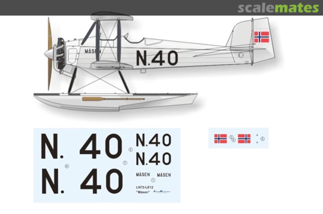 Boxart Gidsken Jakobsens N 40 "Måsen", VL Sääski II LN72-LE12 Lima November Decals Boxart Gidsken Jakobsens N 40 "Måsen", VL Sääski II LN72-LE12 Lima November Decals