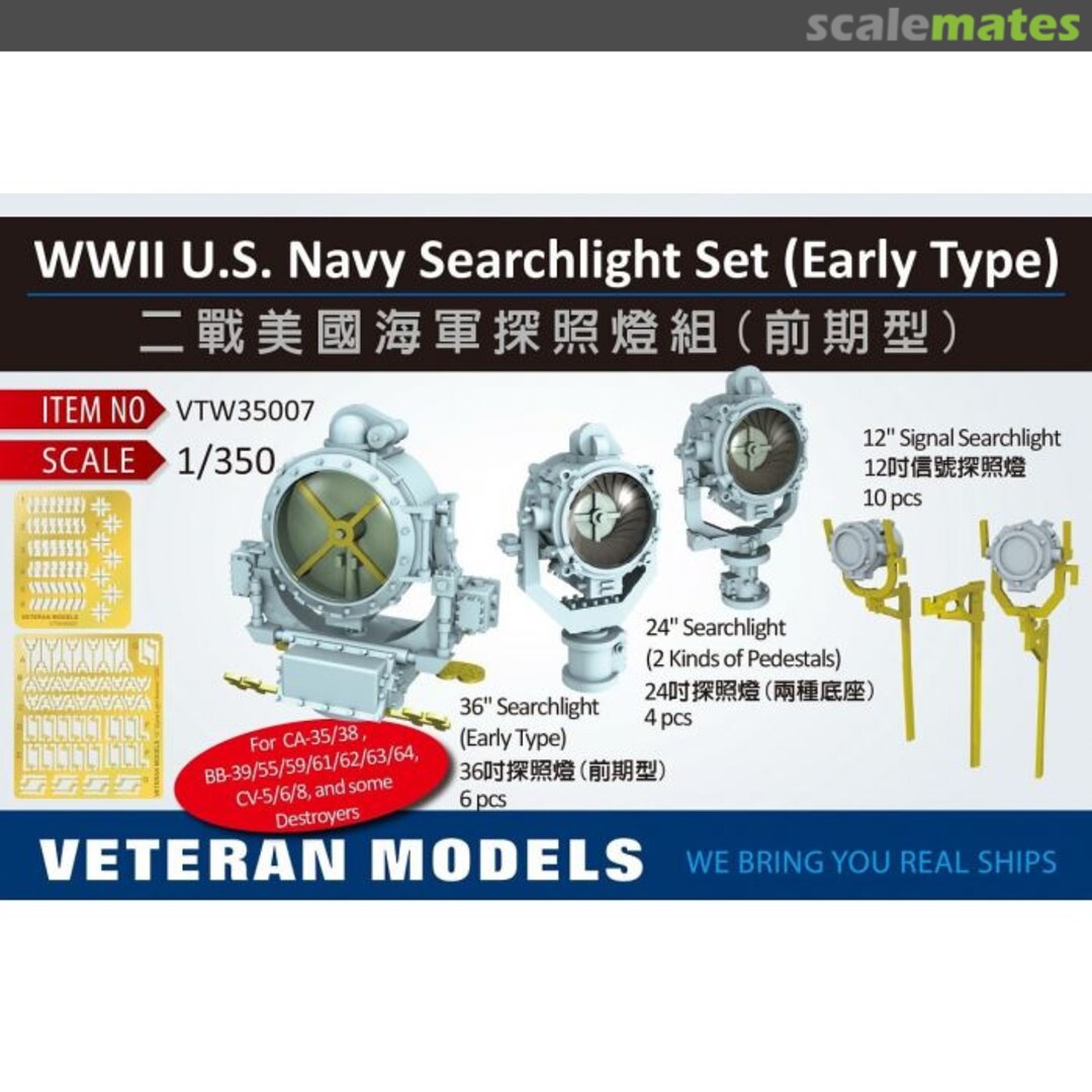 Boxart Searchlight Set VTW35007 Veteran Models Boxart Searchlight Set VTW35007 Veteran Models