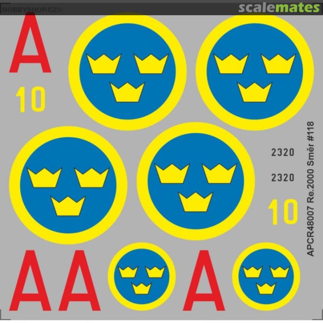 Boxart Regianne Re.2000 APCR48007 APC Decals