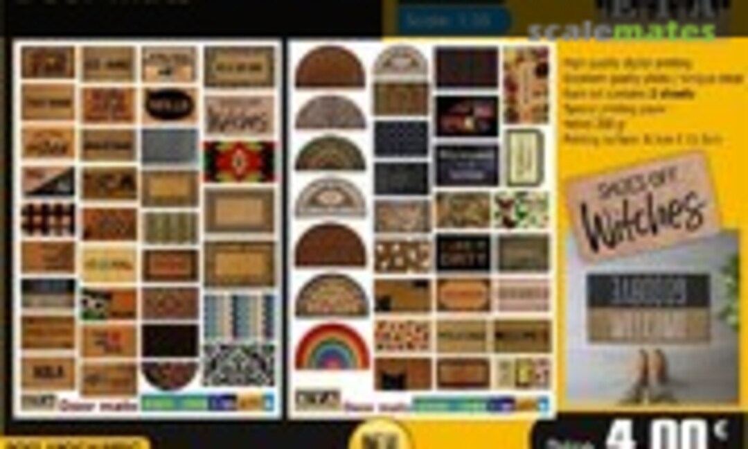 1:35 Door Mats (ETA Diorama Accessories 277) 277