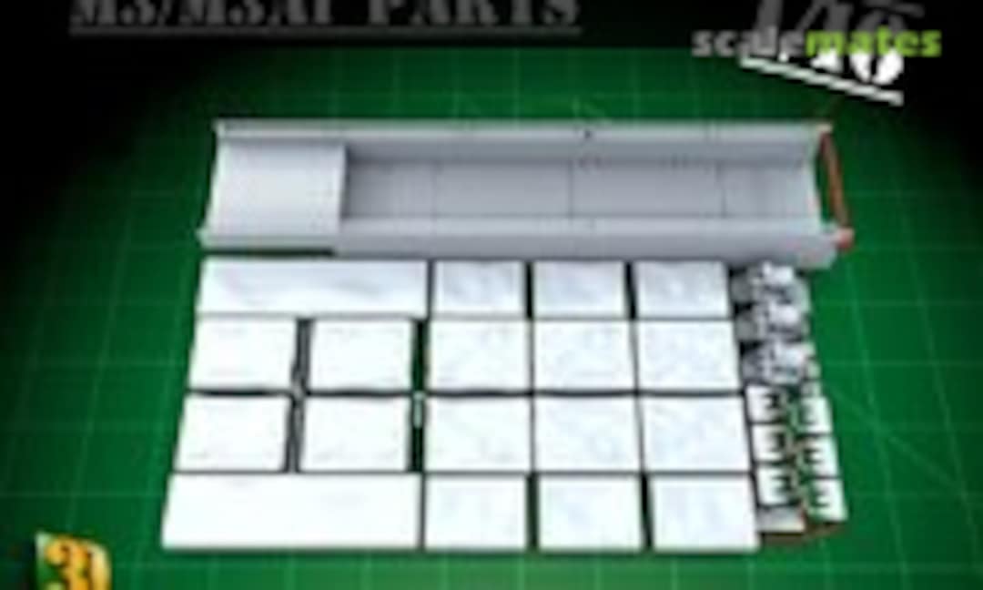1:16 M3/M3A1 halftrack parts (3D in Scale M3parts-bak+rest) M3parts-bak+rest
