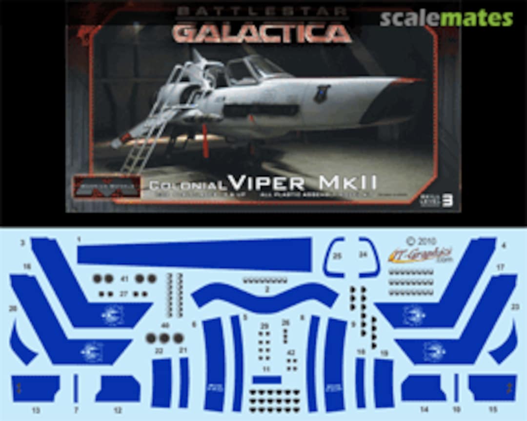 Boxart MK II Viper Stripe Decals - Blue JTG-MM01-B JT-Graphics Boxart MK II Viper Stripe Decals - Blue JTG-MM01-B JT-Graphics