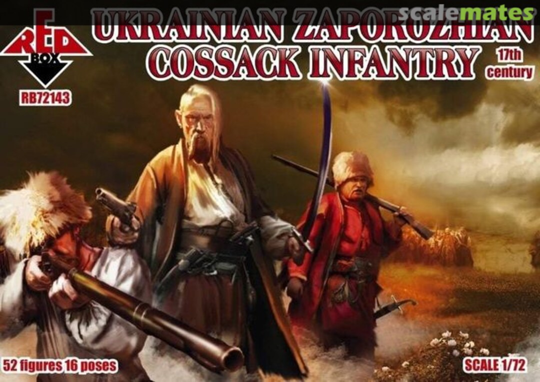 Boxart Ukrainian Zaporozhian Cossack Infantry RB72143 Red Box Boxart Ukrainian Zaporozhian Cossack Infantry RB72143 Red Box