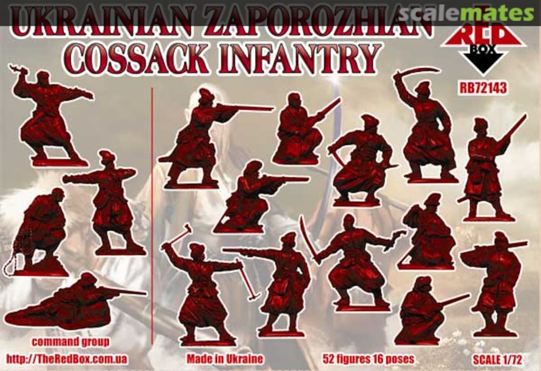 Contents Ukrainian Zaporozhian Cossack Infantry RB72143 Red Box Contents Ukrainian Zaporozhian Cossack Infantry RB72143 Red Box