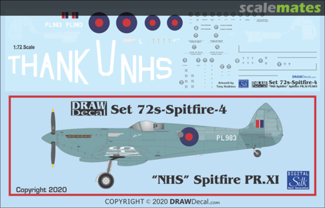 Boxart “NHS” Spitfire PR.XI PL983 72s-Spitfire-4 Draw Decal Boxart “NHS” Spitfire PR.XI PL983 72s-Spitfire-4 Draw Decal