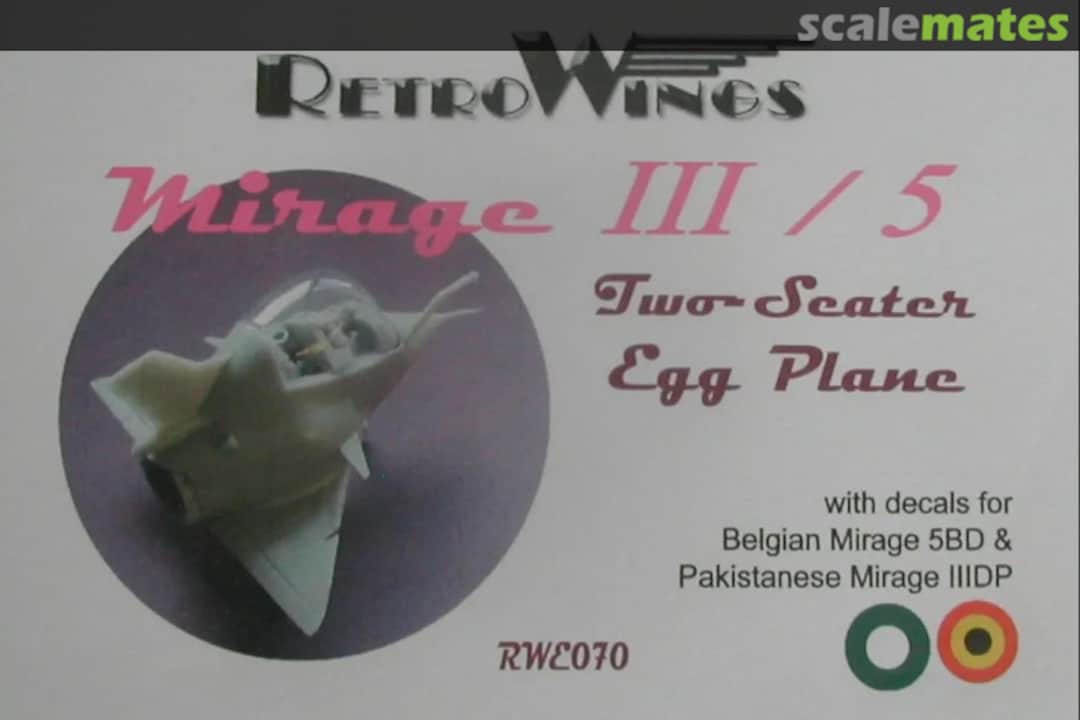 Boxart Mirage III/5 Two Seater Egg-plane RWE070 RetroWings