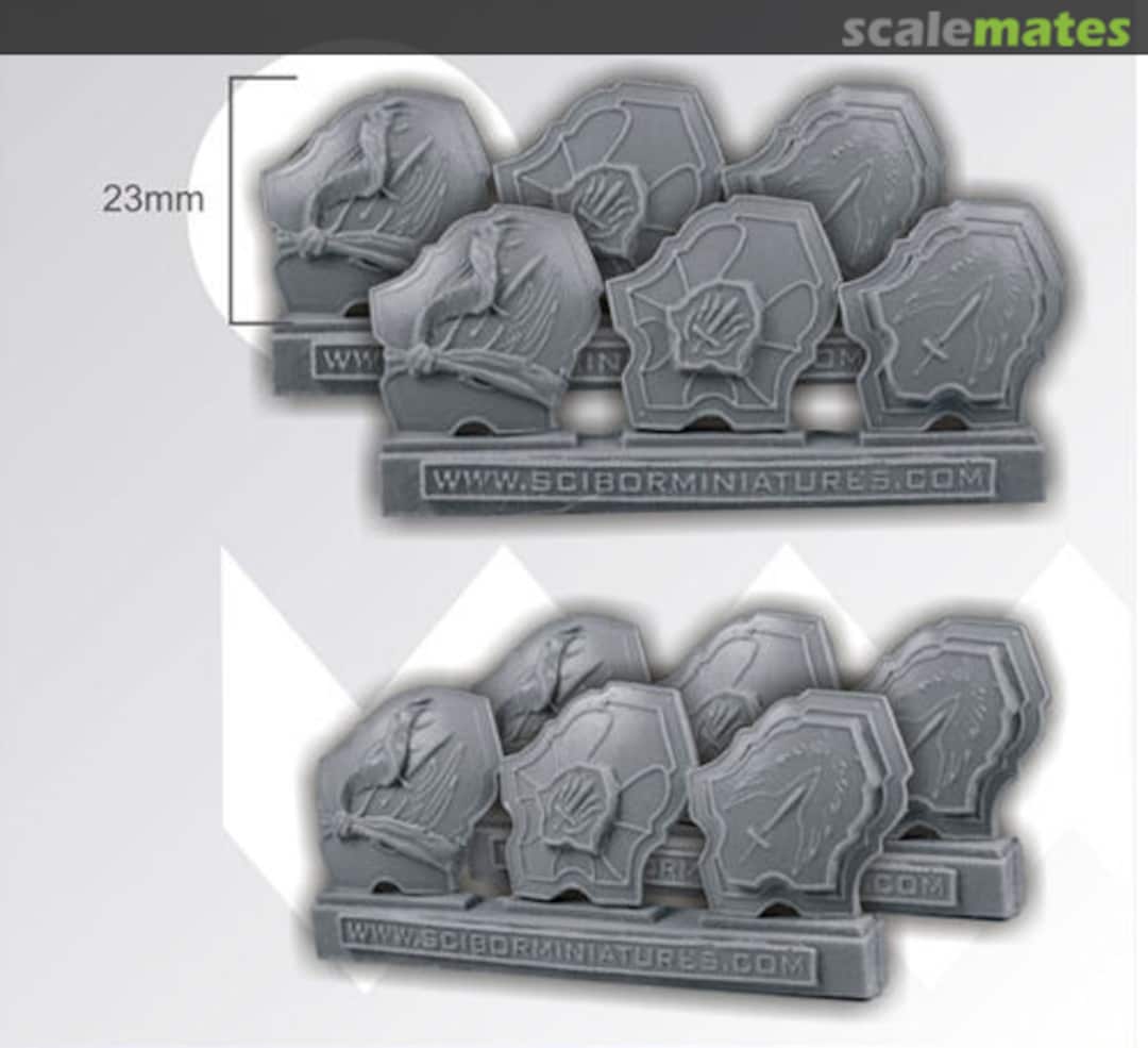 Boxart Wings Shields (6 pcs) CPSH0046 Scibor Monsterous Miniatures Boxart Wings Shields (6 pcs) CPSH0046 Scibor Monsterous Miniatures