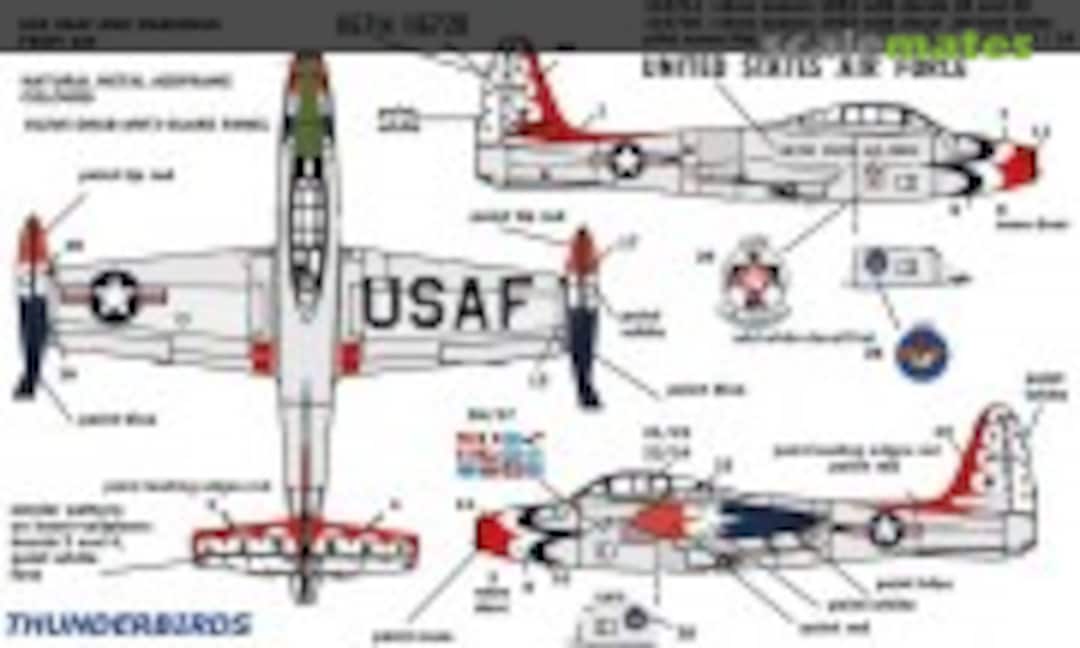 1:32 F-84G Thunderbirds USAF aerobatic team (Aircraft in Plastic AIPD-11) AIPD-11