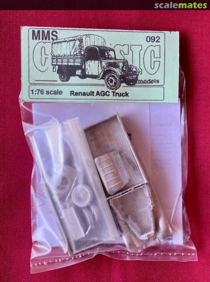 Boxart Renault AGC G.S. truck 092 MMS Models Boxart Renault AGC G.S. truck 092 MMS Models