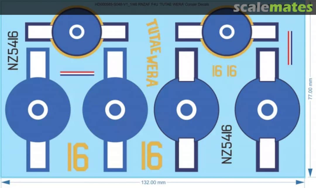Boxart RNZAF F4U 'Tutae Wera' Corsair Decals HSD000585-S048-V2 HobbyistDecals Boxart RNZAF F4U 'Tutae Wera' Corsair Decals HSD000585-S048-V2 HobbyistDecals