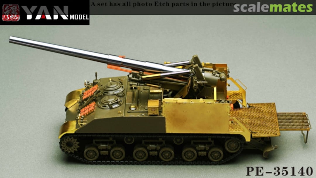 Boxart US M40 Self-Propelled 155mm Gun super PE set PE35140 Yan Model