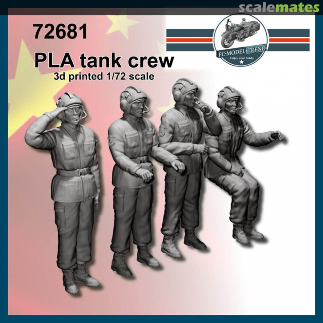 Boxart Modern PLA Tank Crew (4 Figures / 3D-Printed) 72681 FC Model Trend Boxart Modern PLA Tank Crew (4 Figures / 3D-Printed) 72681 FC Model Trend