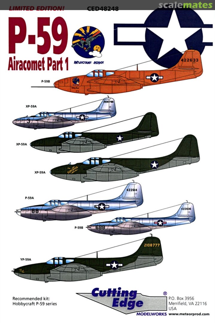Boxart P-59 Airacomet CED48248 Cutting Edge Modelworks Boxart P-59 Airacomet CED48248 Cutting Edge Modelworks