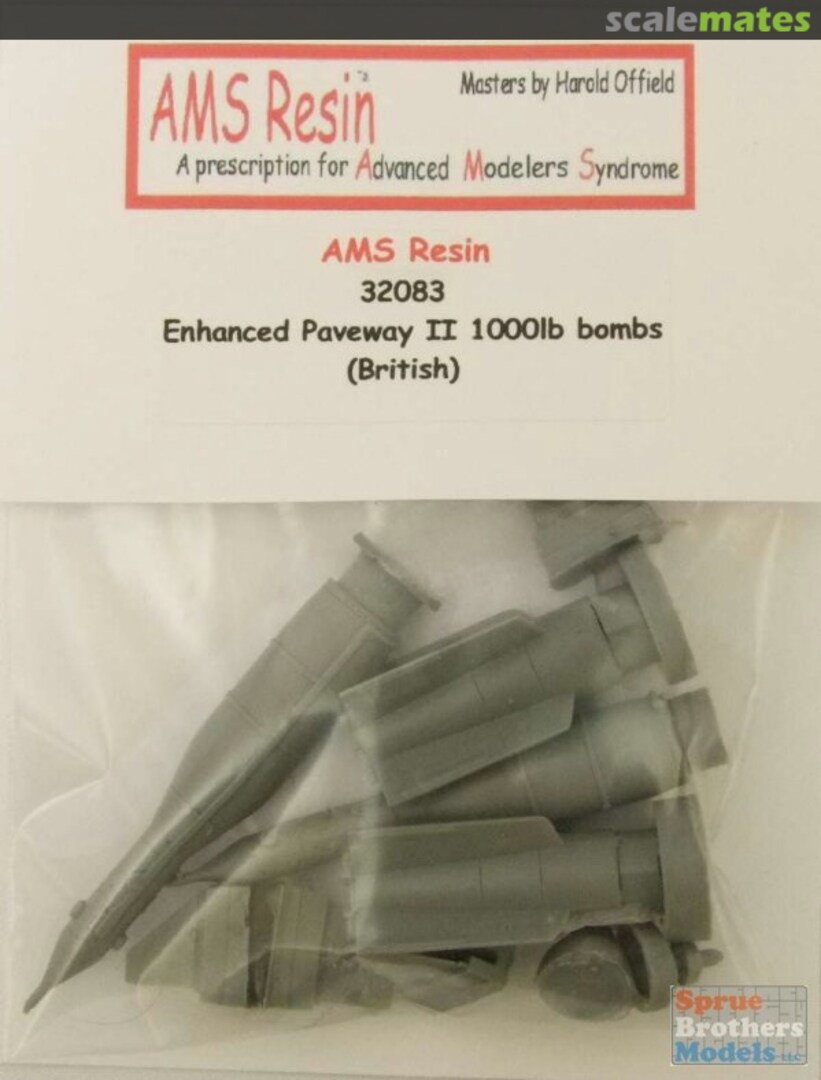 Boxart Enhanced Paveway II 1000lb Bombs (British) 32083 AMS Resin