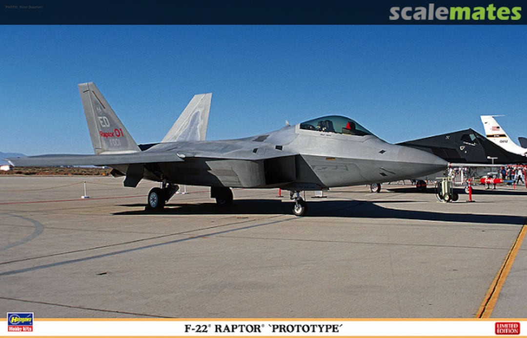 Boxart F-22 Raptor 'Prototype' 07388 Hasegawa Boxart F-22 Raptor 'Prototype' 07388 Hasegawa