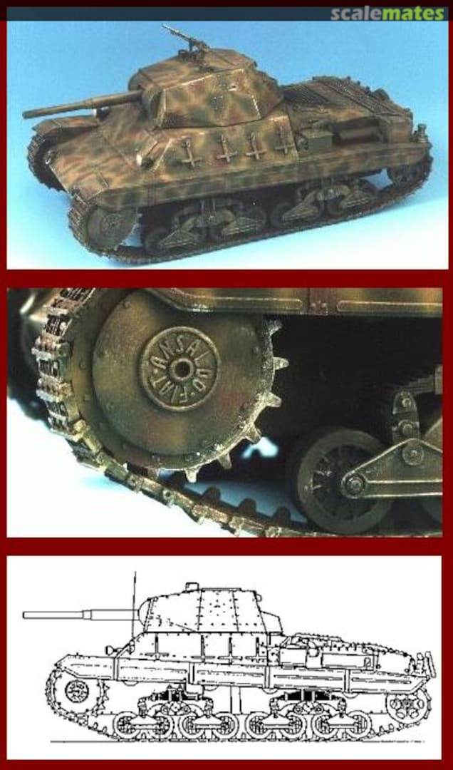 Boxart Carro Armato Ansaldo Fiat P40 Pz Kpfw P40(737 i) R020 CRIEL.MODEL Boxart Carro Armato Ansaldo Fiat P40 Pz Kpfw P40(737 i) R020 CRIEL.MODEL