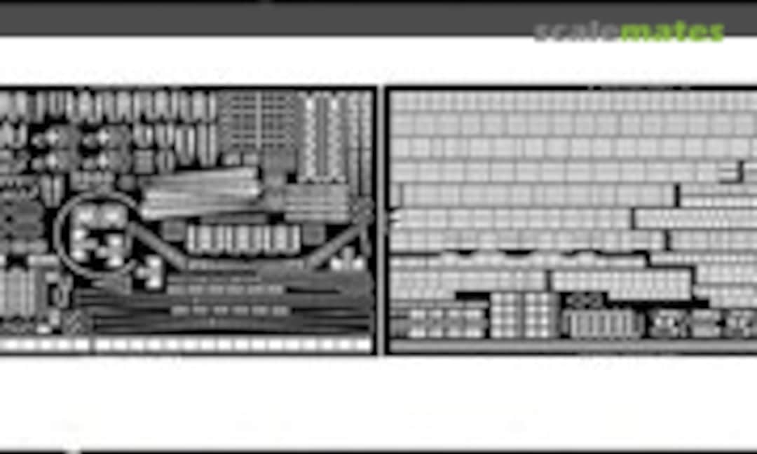 1:200 Photo-etched Parts for USS Arizona for Trumpeter kit (White Ensign Models PE 2002) PE 2002