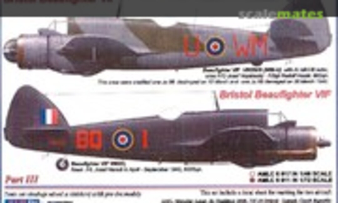 1:72 Bristol Beaufighter VIF Part III (AML AMLC9011) AMLC9011