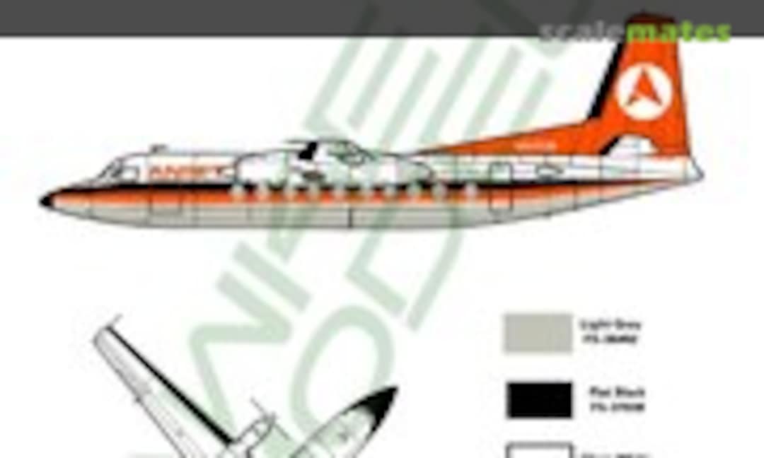 1:144 ANSETT, Fokker F-27, Red Tail 1970's scheme (Hawkeye Models CDS-091) CDS-091