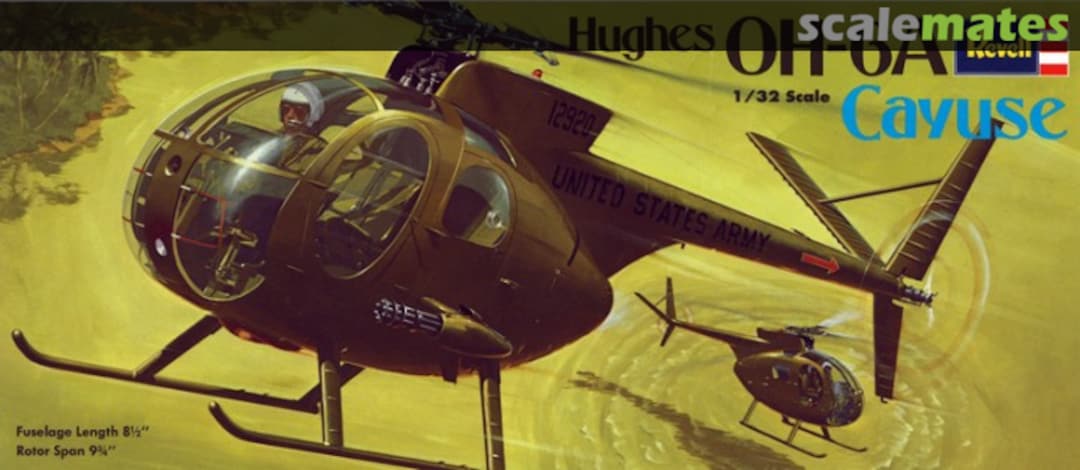 Boxart Hughes OH-6A Cayuse H-146 Revell Boxart Hughes OH-6A Cayuse H-146 Revell