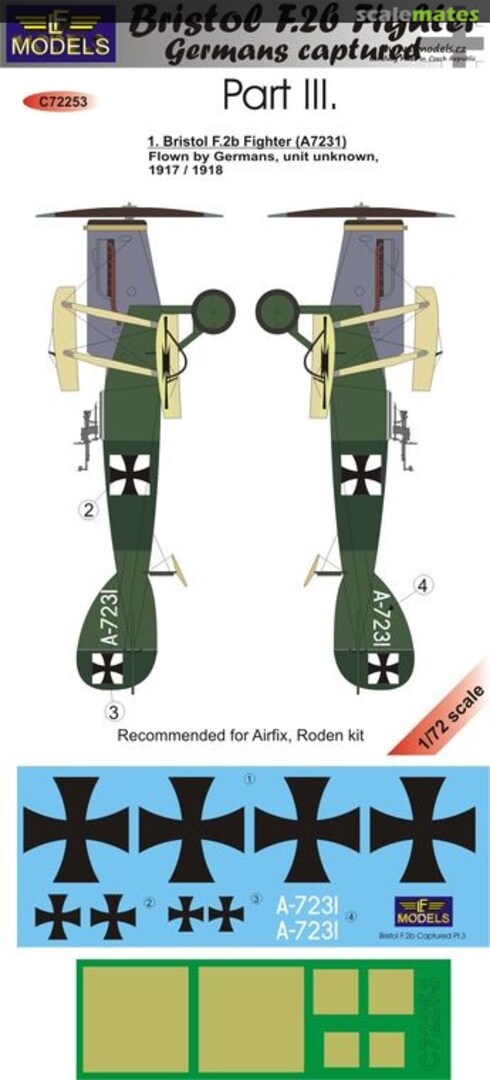 Boxart Bristol F.2b Fighter C72253 LF Models Boxart Bristol F.2b Fighter C72253 LF Models