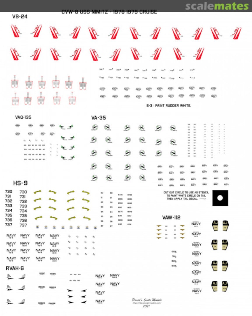 Boxart CVW-8 (1978) Air Wing Decal Set CVW-8-1978 David's Scale Models Boxart CVW-8 (1978) Air Wing Decal Set CVW-8-1978 David's Scale Models