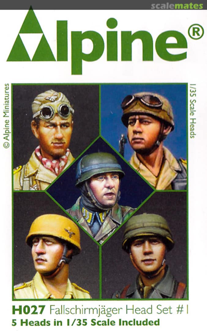 Boxart Fallschirmjäger Head Set #1 H027 Alpine Miniatures Boxart Fallschirmjäger Head Set #1 H027 Alpine Miniatures