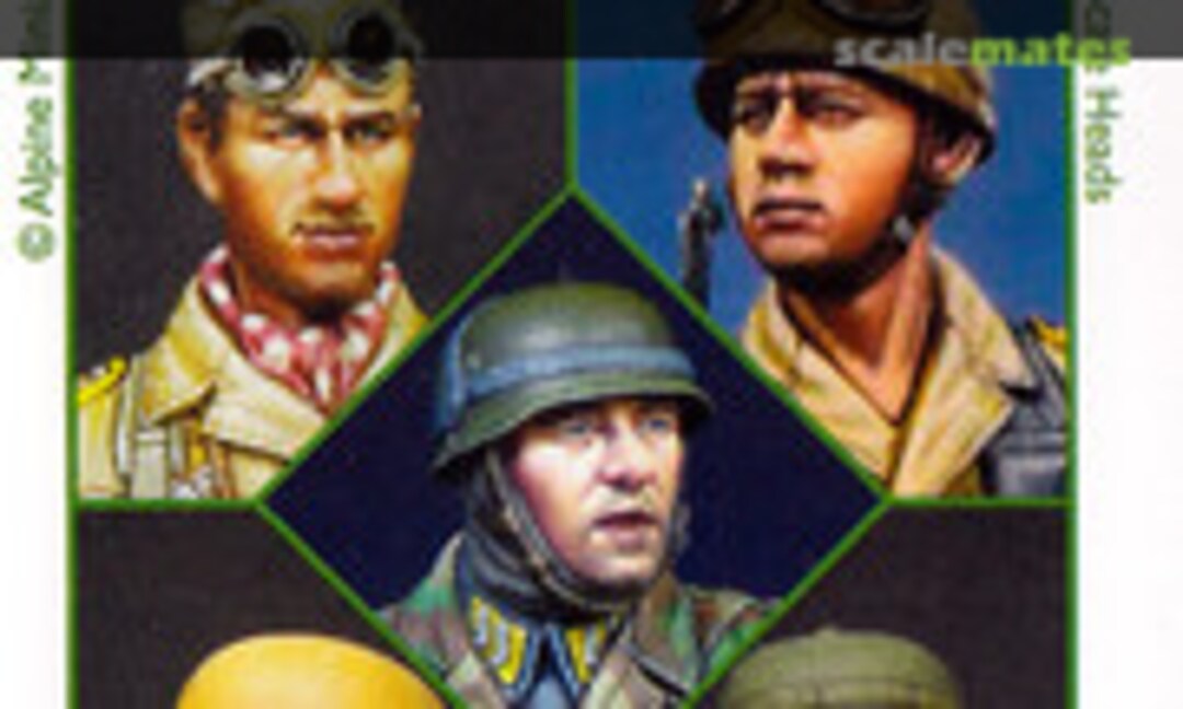 1:35 Fallschirmjäger Head Set #1 (Alpine Miniatures H027)
