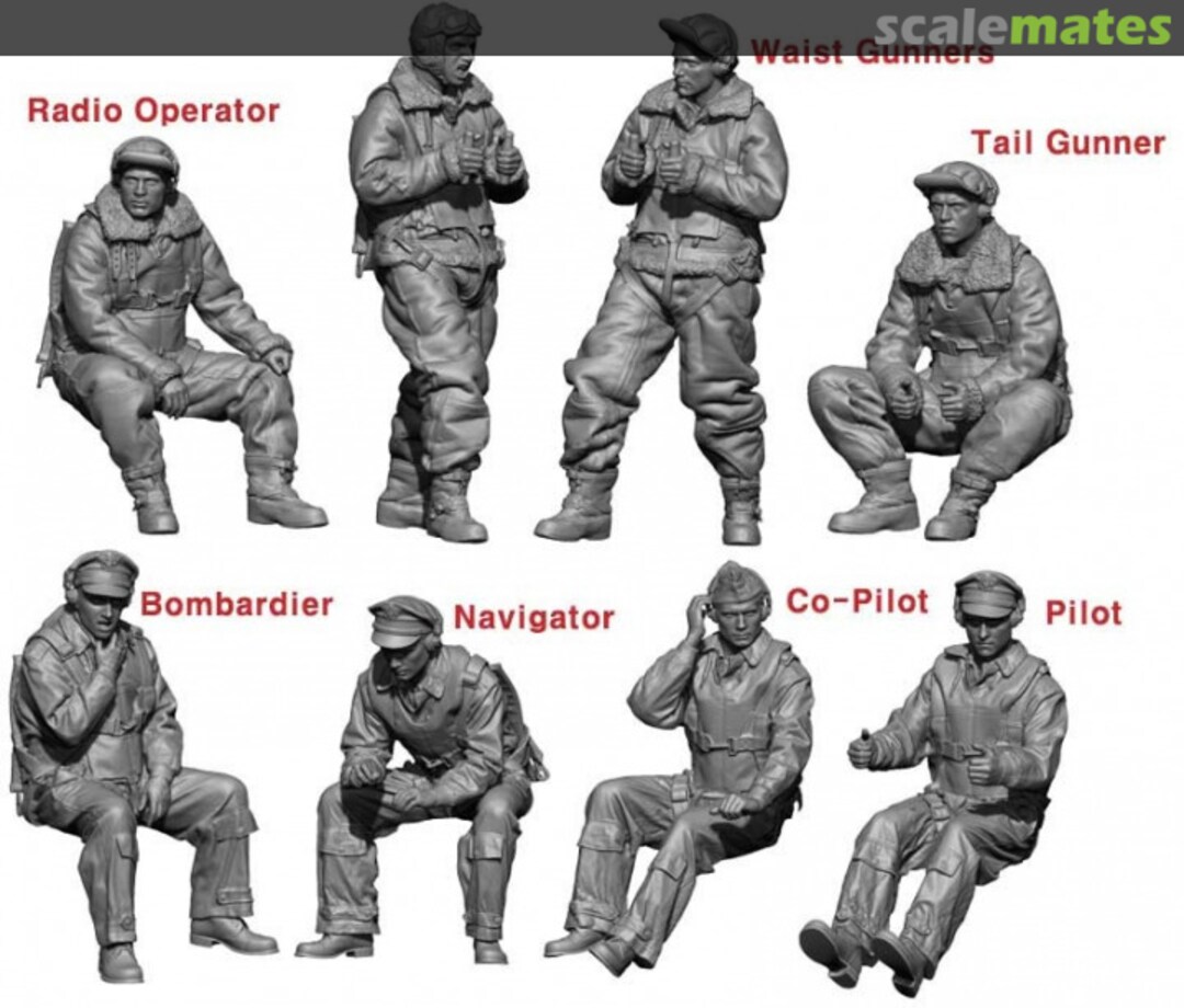 Boxart WW2 US B-17 Crew Set - 8 Figures 1:48 LF4816 Legend Productions Boxart WW2 US B-17 Crew Set - 8 Figures 1:48 LF4816 Legend Productions